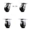 Service Caster 5 Inch Phenolic Caster Set with Roller Bearing 2 Swivel Lock and 2 Rigid SCC SCC-35S520-PHR-BSL-2-R-2 - alternate 1